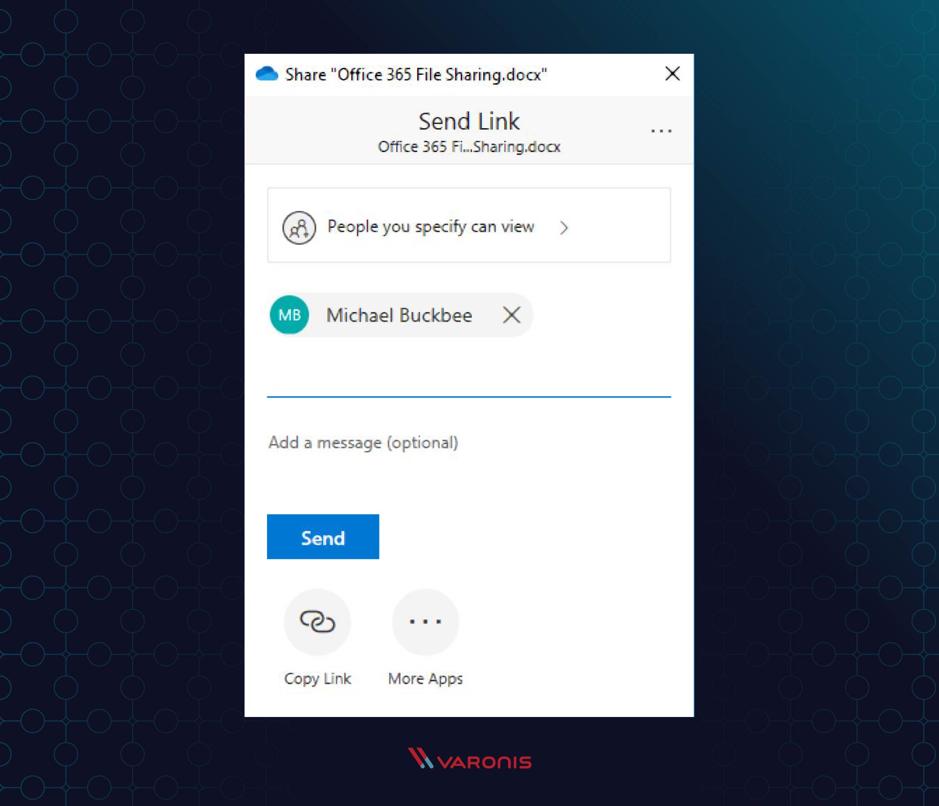  office 365 تصویر به اشتراک گذاری پرونده ارسال پیوند 