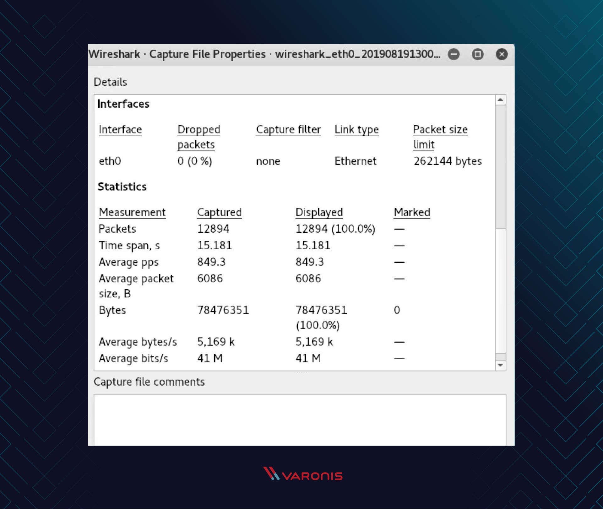  تصویر ویژگی های ضبط Wireshark 