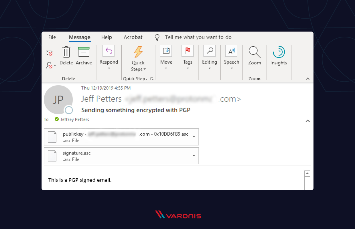  دریافت تصویر pgp اسکرین شات از ایمیل ویندوز 