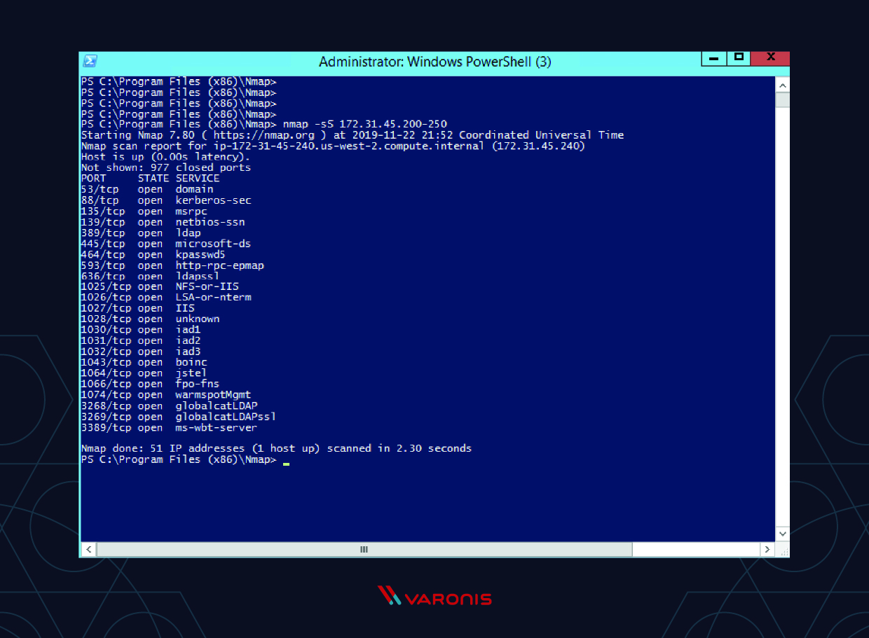  تصویر nmap مورد استفاده برای عملکرد دامنه 