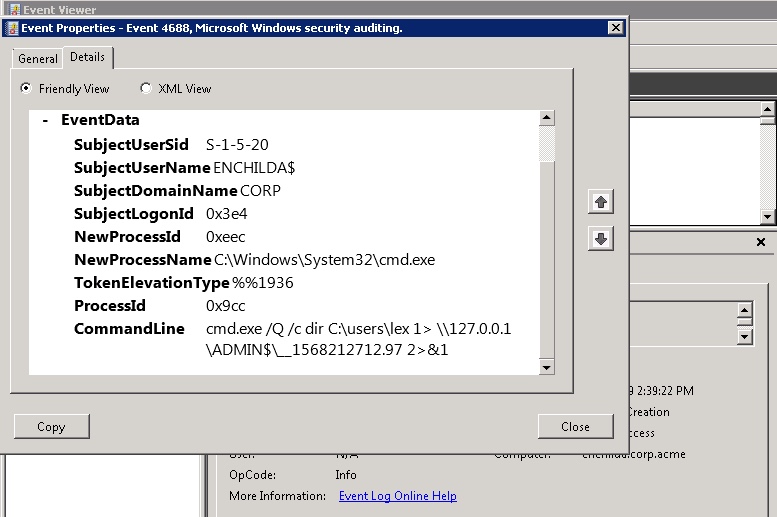  فرمان از راه دور Wmiexec 