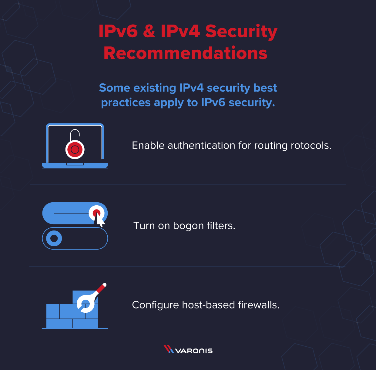  سه توصیه امنیتی IPv4 که برای امنیت IPv6 اعمال می شوند 