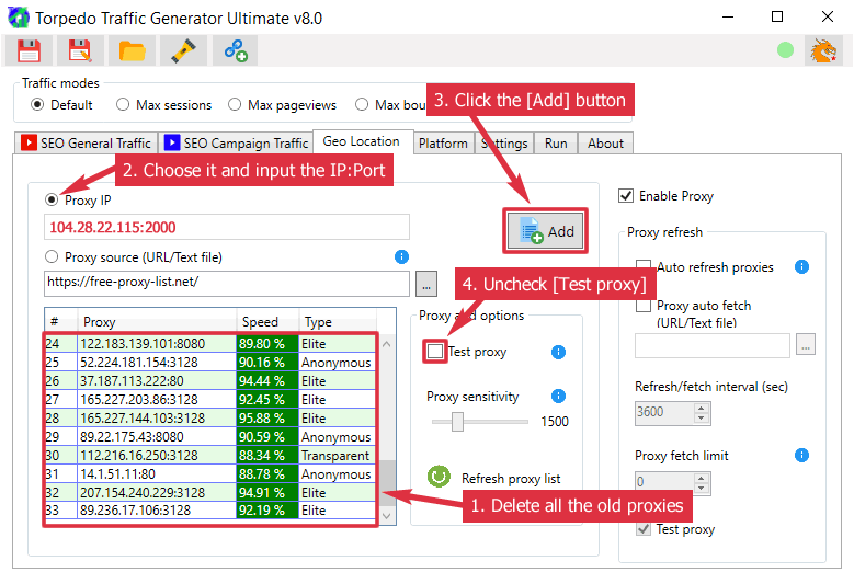  Torpedo/WAT Proxy Options 
